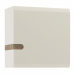 Visící skříňka, bílá extra vysoký lesk HG / dub sonoma tmavý truflový, LYNATET TYP 65