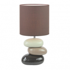 Keramická stolní lampa, kávová, QENNY TYP 5 Keramická stolní lampa, kávová, QENNY TYP 5
