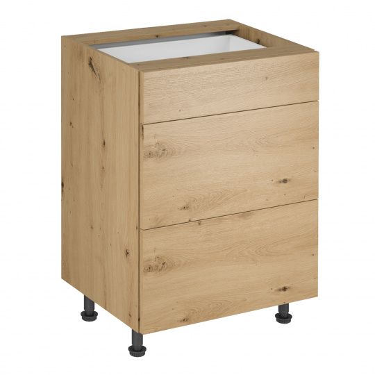 Spodní skříňka, dub artisan, LANGEN D60S3 P