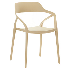 Stohovatelná židle, šedohnědá Taupe, ALFIO