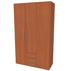 NÁBYTEK MIKULÍK s.r.o. ELITE L - šatní skříň, 122x205x51cm Dekor: olše NÁBYTEK MIKULÍK s.r.o. ELITE L - šatní skříň, 122x205x51cm Dekor: olše