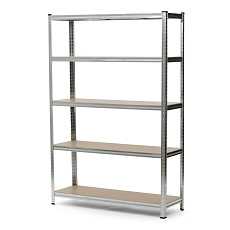 Regál, kov, stříbrná, AUR-G2120 SIL