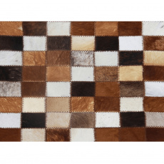 Luxusní koberec, pravá kůže, 168x240 cm, KŮŽE TYP 3