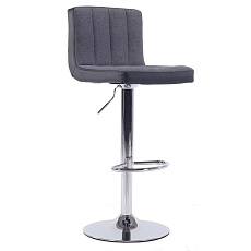 Barová židle, šedá / černá / chromovaná, HILDA Barová židle, šedá / černá / chromovaná, HILDA