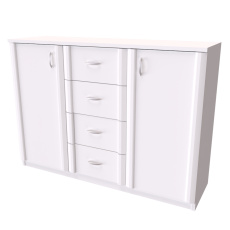 NÁBYTEK MIKULÍK s.r.o. SIGMA 3 - komoda, 120x86cm Hloubka: 43cm, Dekor: bílá struktura NÁBYTEK MIKULÍK s.r.o. SIGMA 3 - komoda, 120x86cm Hloubka: 43cm, Dekor: bílá struktura