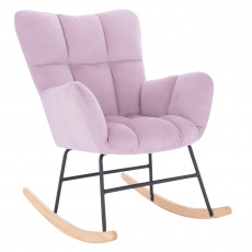 Designové houpací křeslo, růžová, KEMARO Designové houpací křeslo, růžová, KEMARO