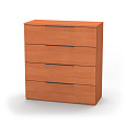 NÁBYTEK MIKULÍK s.r.o. VARIO 4 - komoda, 60 až 90cm × 86,5 × 40,5cm Šířka: 80cm, Dekor: olše, Úchytka: Černá