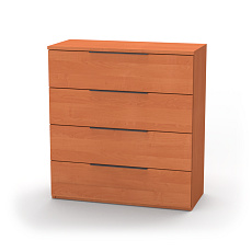 NÁBYTEK MIKULÍK s.r.o. VARIO 4 - komoda, 60 až 90cm × 86,5 × 40,5cm Šířka: 80cm, Dekor: olše, Úchytka: Černá