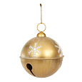 Rolnička na provázku - GIGA, pr. 60 cm, kovová, barva zlatá