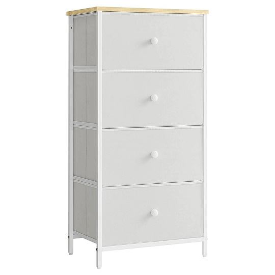 Komoda 45x30x92cm, mdf, bílá, AUK-E1031 WT