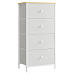 Komoda 45x30x92cm, mdf, bílá, AUK-E1031 WT