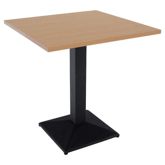Jídelní bistro stůl, dub sonoma/černá, 70x70 cm, RINALDO TYP 1