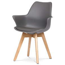 Jídelní židle, šedá, plast, CT-771 GREY