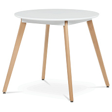 Kulatý jídelní stůl 80x80cm, mdf DT-316 WT