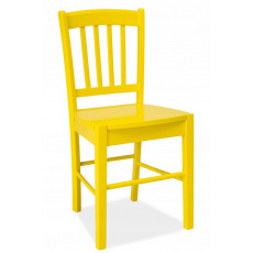 Jídelní židle CD 57 celodřevěná žlutá