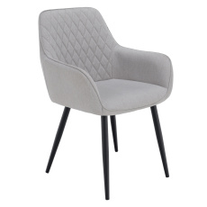 Designové křeslo, světle šedá/černá, OSKOR Designové křeslo, světle šedá/černá, OSKOR