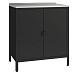 Zahradní kuchyňská skříňka, ocel, černá, INES TYP 3
