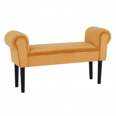 Lavice, Velvet látka, medově hnědá / černá, BURDA Lavice, Velvet látka, medově hnědá / černá, BURDA