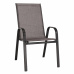 Stohovatelná židle, hnědý melír/hnědá, ALDERA