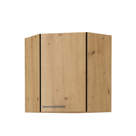 Horní skříňka, černý mat / dub artisan, Monro 60/60 GN-72 1F Horní skříňka, černý mat / dub artisan, Monro 60/60 GN-72 1F