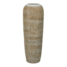 Váza keramická - výška 120 cm, šedo-béžová