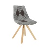 Designová stolička, látka patchwork, PEPITO NEW TYP 10