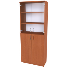 NÁBYTEK MIKULÍK s.r.o. SEKTOR 9 - prosklená skříň, 70x35x175cm Dekor: olše NÁBYTEK MIKULÍK s.r.o. SEKTOR 9 - prosklená skříň, 70x35x175cm Dekor: olše