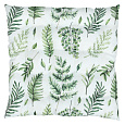 Sedák - mix zelených listů, 100 % polyester, 45 x 45 cm
