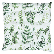 Sedák - mix zelených listů, 100 % polyester, 45 x 45 cm Sedák - mix zelených listů, 100 % polyester, 45 x 45 cm