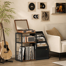 Stolek na gramofon a LP desky 81x30x69cm, mdf, old wood, AKF-E1076 OLW Stolek na gramofon a LP desky 81x30x69cm, mdf, old wood, AKF-E1076 OLW