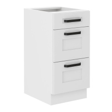 Spodní skříňka, bílá, LULA 40 D 3S BB Spodní skříňka, bílá, LULA 40 D 3S BB
