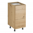 Spodní skříňka, dub artisan, LANGEN D40S3 P
