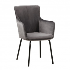 Designové křeslo, šedá/černá, VETAR Designové křeslo, šedá/černá, VETAR