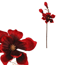 Magnolie - umělá řezaná květina, barva červená Magnolie - umělá řezaná květina, barva červená