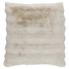 Polštář s výplní - umělá kožešina, 100% polyester, khaki, 60 x 60 cm Polštář s výplní - umělá kožešina, 100% polyester, khaki, 60 x 60 cm