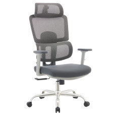 Kancelářské křeslo, šedá/chrom, BYRON Kancelářské křeslo, šedá/chrom, BYRON