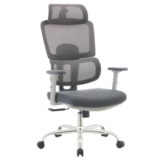 Kancelářské křeslo, šedá/chrom, BYRON Kancelářské křeslo, šedá/chrom, BYRON