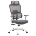 Kancelářské křeslo, šedá/chrom, BYRON