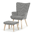 Relaxační křeslo, vícebarevná, látka, AK-305B PEP2