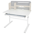 Rostoucí psací stůl, šedá/bílá, ODIN