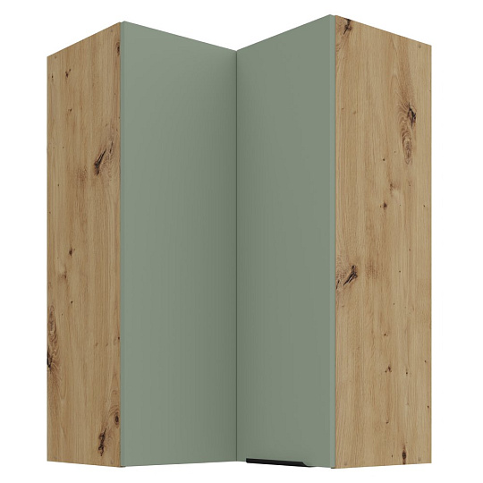 Horní rohová skříňka, aquamarine/dub artisan, ARSANY 60x60 GN-90 2F Horní rohová skříňka, aquamarine/dub artisan, ARSANY 60x60 GN-90 2F