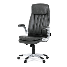 Kancelářské křeslo, houpací mechanismus, šedá ekokůže, KA-F1218 GREY