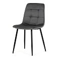 Jídelní židle, šedá, sametová látka, CT-V5081 GREY4