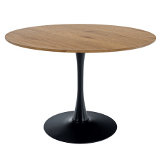 Jídelní stůl, kulatý, dub/černá, průměr 110 cm, REVENTON NEW Jídelní stůl, kulatý, dub/černá, průměr 110 cm, REVENTON NEW