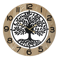 Hodiny nástěnné - pr. 60 cm, MDF a kov, strom života Hodiny nástěnné - pr. 60 cm, MDF a kov, strom života