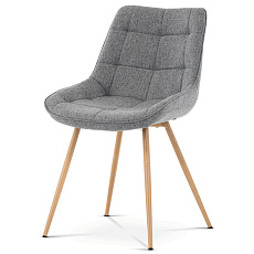 Jídelní židle, šedá, látka, CT-394 GREY2