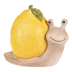 Šnek citrónový - keramická figurka, krémovo-žlutá Šnek citrónový - keramická figurka, krémovo-žlutá