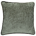 Polštář s výplní - zelený s lemováním, 100% polyester, 50 x 50 cm