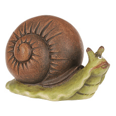 Šnek - keramická figurka, vel. S, zeleno-hnědý Šnek - keramická figurka, vel. S, zeleno-hnědý