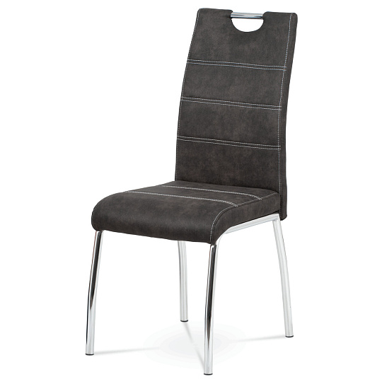 Jídelní židle, šedá, látka vintage, HC-486 GREY3